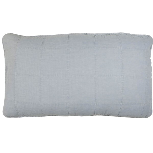 Ib Laursen Prošívaný povlak na polštář Cornflower 50 x 90 cm, modrá barva, textil