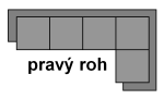 Sedací souprava Tropic 1 Provedení: Levá varianta, látka: Cayenne 1119 grey