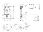 GEBERIT - Kombifix Set předstěnové instalace, klozetu Arkas I a sedátka softclose, tlačítko Sigma50, chrom/alpská bílá SANI15CA3132