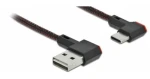 Delock / USB kabel / USB-A - USB-C / úhlový / 0,2 m / černá (85279)