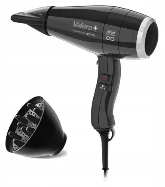 Valera Swiss Power4ever EX černá / Vysoušeč vlasů / 2400 W / iontový / 3 rychlosti / 3 nástavce (SP4E RC D)