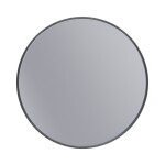 Erga Round, kulaté zrcadlo 50cm, černý rám, ERG-V01-ROUND-5050-BK