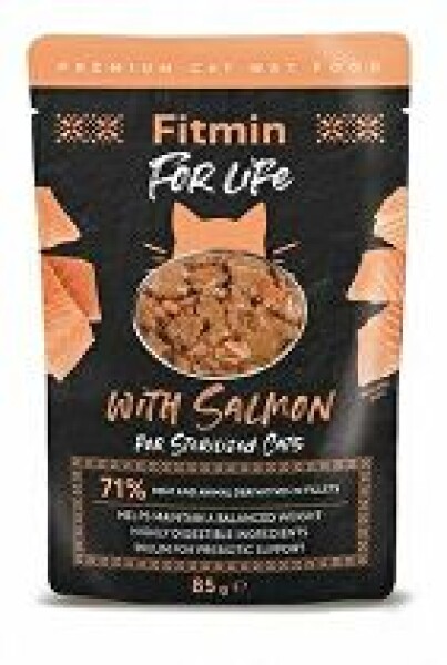 Fitmin FL cat kapsa Sterilized Lososová 85g