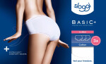 Dámské kalhotky Basic+ Midi 3P - WHITE - bílé 0003 - SLOGGI WHITE 50