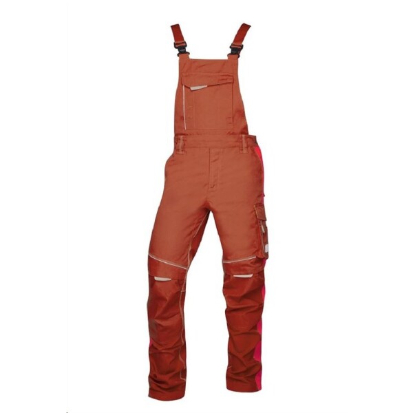 Montérkové kalhoty URBAN H6427 s laclem pánské červené zkrácené XL červené