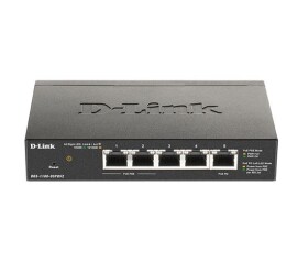 D-Link DGS-1100-05PDV2 5-Port Gigabit PoE Smart Switch, bez zdroje - napájen přes PoE, 2 PoE porty EDF_385421