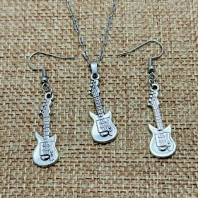 Dovoz Náhrdelník + náušnice kytara