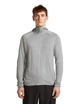 Pánská merino mikina ICEBREAKER Mens 150 MerinoFine Ace LS Zip Hoodie, Proto Grey velikost: M