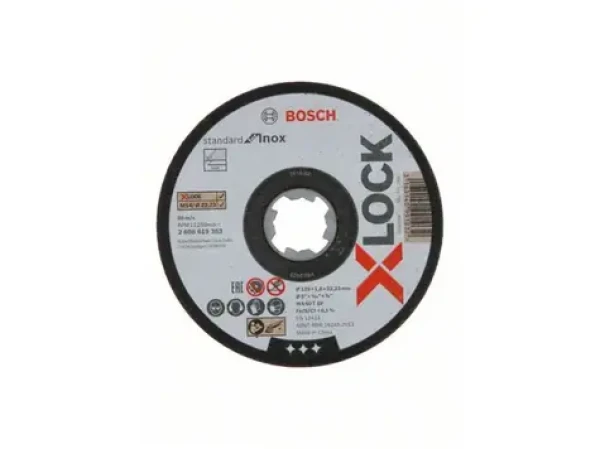 BOSCH 2608619363 / Řezací kotouč XLock na ocel / Průměr 125 x 22.23 mm / Šířka řezu 1.6 mm (2608619363)