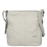 Zajímavá dámská koženková crossbody kabelka Denisa, šedá