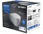 DURAVIT - ME by Starck Závěsné WC, sedátko SoftClose, Rimless, alpská bílá 45290900A1