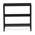 Botník, 1 police, černý matný lak