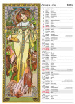 Nástěnný kalendář 2026 Helma - Alfons Mucha, 24 x 33 cm