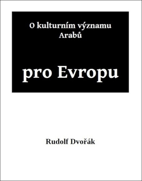Kulturním významu Arabů pro Evropu