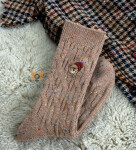 Magnetis ponožky YN5042 Medvídek melanžový černá univerzální