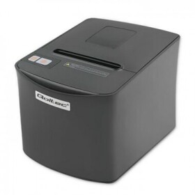 Qoltec 50255 tiskárna účtenek černá / pokladní / termotiskarna / 250 mm za s / USB / LAN / Parallel (50255)