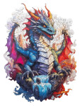 Dřevěné puzzle - Drak