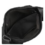 Dámská prošívaná crossbody kabelka s třásněmi Yana, černá