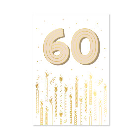 Přání k narozeninám - Zlatá ražba 60 let - Albi