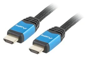 Lanberg CA-HDMI-20CU-0030-BL černá / Kabel HDMI / HDMI 2.0 / 3 m / 18 Gbit/s / 4K 144Hz / zlacené kontakty (CA-HDMI-20CU-0030-BL)