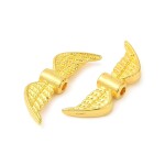 Kovová andělská křídla - zlatá - 7,5 x 21,5 x 3 mm - 1 ks