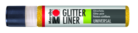 Glitter liner Marabu 25 ml - žlutá 519