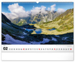 Nástěnný kalendář 2027 Notique Magické Tatry, 48 x 33 cm