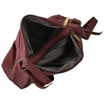 Trendy dámská koženková crossbody kabelka Estina, vínová