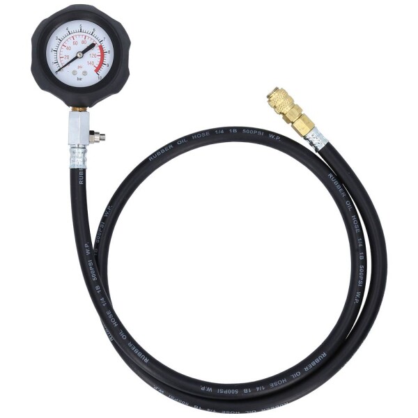 KS Tools 150.1921 Manometr s hadicí, 10 bar