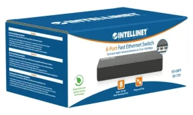 Intellinet 561730 černá / Switch / 8-port / 100 Mbps / Desktop / bez ventilátoru (561730)