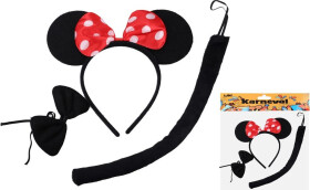Set karneval W026115 - myška černá