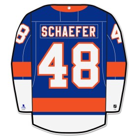 Mustang Cedule New York Islanders NHL #48 Schaefer 15x13 Home Jersey