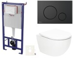 Závěsný WC set do lehkých stěn / předstěnová SAT Fusion SIKOSSTORFU68 SIKOSSTORFU68