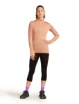 ICEBREAKER Wmns Mer 200 Realfleece Descender LS Half Z, Desert Sand (vzorek) velikost: S