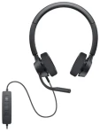 DELL WH3022 černá / Headset s mikrofonem / USB / certifikace Microsoft Teams a Zoom (520-AATL)