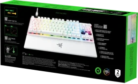 Razer Huntsman V3 Pro Tenkeyless bílá / Herní klávesnice / Razer Analog Optical Switch Gen 2 / 8KHz HyperPolling