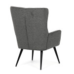 Křeslo ušák, šedá, látka, AK-315 GREY2