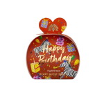 The English Soap Company Sada mini mýdel Happy Birthday – 3 × 20 g, červená barva, papír