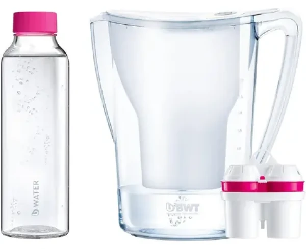 BWT Penguin MEI 2,7 l bílá / Filtrační konvice / hořčíkový mineralizér / + skleněná láhev (9022000019678)