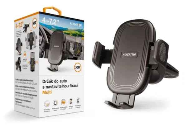 Aligator Držák do auta s nastavitelnou fixací HA20 Multi do ventilační mřížky / univerzální (HA20)