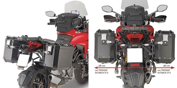 Plr7411Cam trubkový nosič Ducati Multistrada 1260 (18-20) pro hliníkové boční kufry Trekker Outback