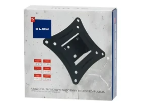 Blow Nízkoprofilový držák TV 10-27" černá / Držák pro TV / VESA 100x100 mm / nosnost 15 kg / naklápění, otáčení (76-852#)