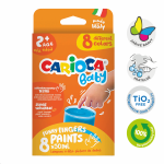 Carioca prstové barvy Baby 2+, 8 × 50 ml