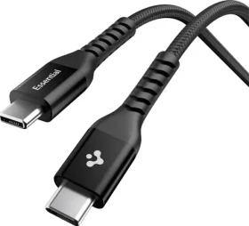 Spigen ACA11103 Essential USB-C na USB-C 100W kabel 1.2m černá (ACA11103)