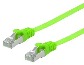 Equip Cat6A zelená / Patch kabel / 3 m / U/FTP / plochý / RJ-45 (607642)