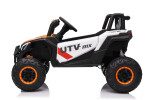 Mamido Elektrické autíčko Buggy Madman bílé | UTV-MX 4x4 | EVA kola | 12V 10Ah | EKO kůže