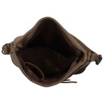 Trendy dámská koženková crossbody kabelka Nicoll, tmavě béžová