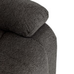 Polohovací křeslo, šedá, látka, TV-4086 GREY2
