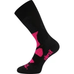 VOXX Ponožky thermo sportovní ETREX černé - růžové 35-38 118227
