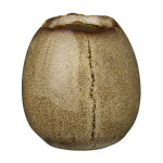 Ib Laursen Mini vázička Egg-shaped Brown 6,5 cm, hnědá barva, keramika